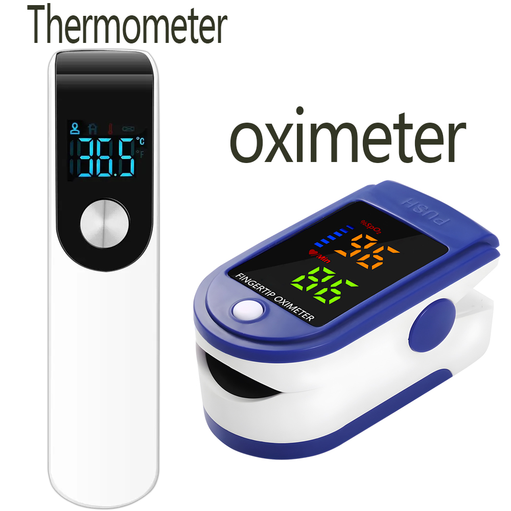 Pulse Oximeter - เครื่องวัดอุณหภูมิหน้าผากทางการแพทย์ เครื่องวัดออกซิเจนในเลือดแบบปลายนิ้ว เครื่องวัดความอิ่มตัวของออกซิเจนในเลือด เครื่องวัดอุณหภูมิทางหู