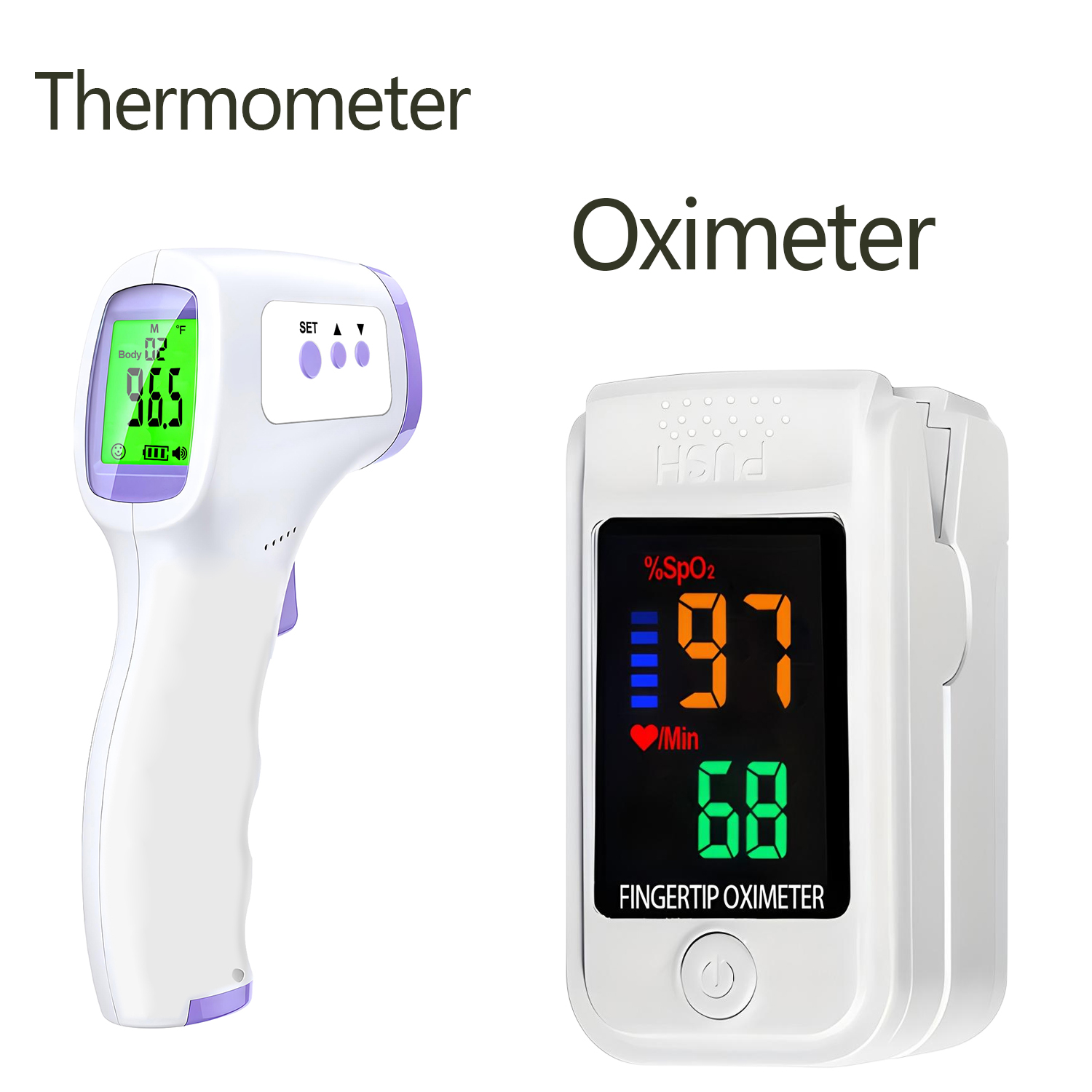 เครื่องวัดอุณหภูมิหน้าผากแบบดิ - Pulse Oximeter บทวิจารณ์และราคา