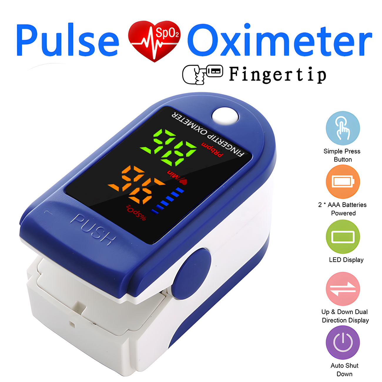 เครื่องวัดอุณหภูมิหน้าผากแบบอิ - Pulse Oximeter บทวิจารณ์และราคา