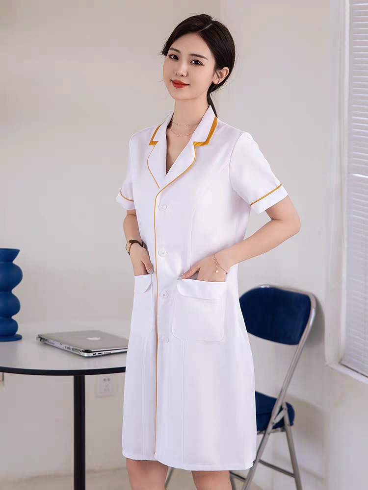 เสื้อแจ็คเก็ตสีขาวแขนสั้นสไตล์ - Medical Lab Management บทวิจารณ์และราคา