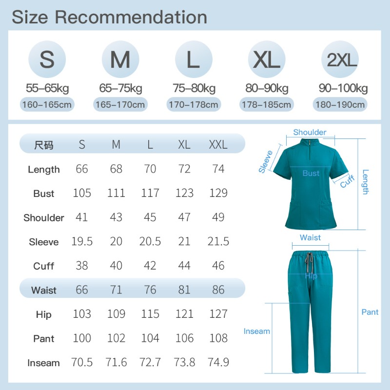 ชุดแพทย์แบบมีซิปคอตั้ง ดีไซน์เ - Medical Lab Coat บทวิจารณ์และราคา