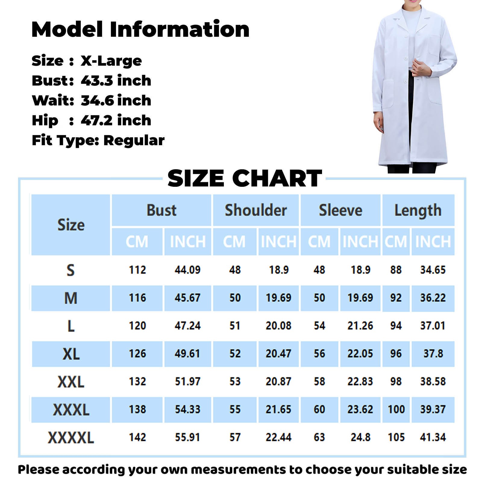 สีขาว Lab Coat สําหรับผู้หญิงผ - Medical Lab Coat บทวิจารณ์และราคา