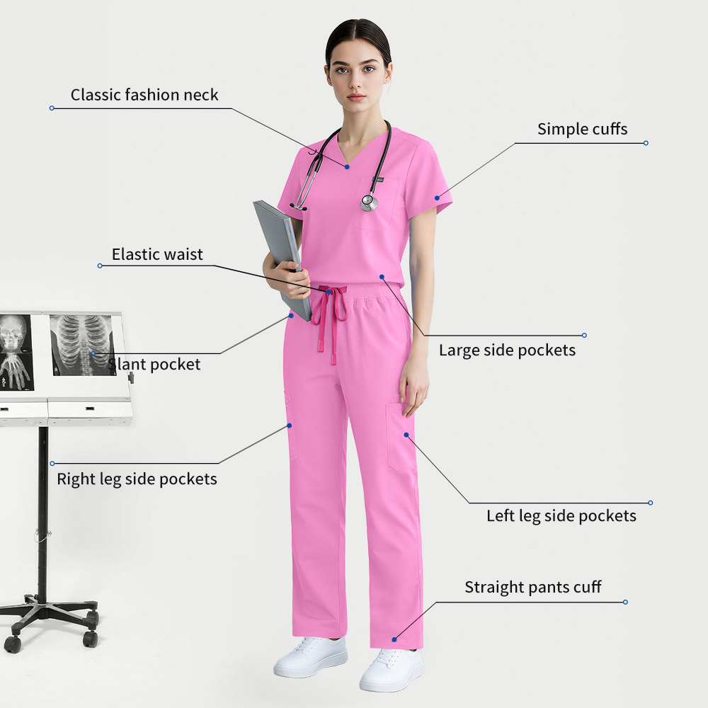 ชุดเสื้อและกางเกงสำหรับทันตแพท - Medical Lab Coat บทวิจารณ์และราคา