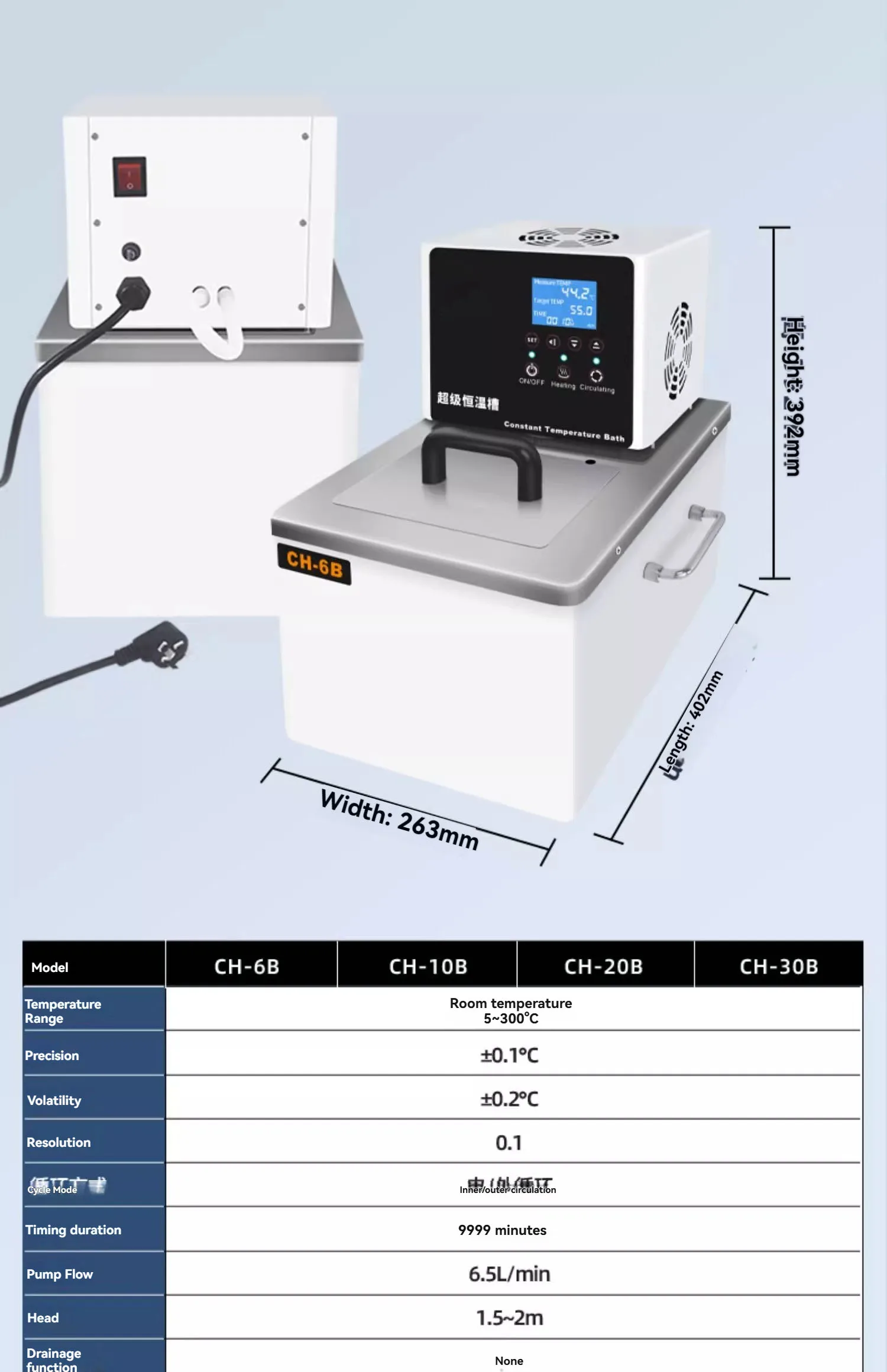 CH-6B 6L อ่างควบคุมอุณหภูมิต่ำ - Water Bath Laboratory บทวิจารณ์และราคา