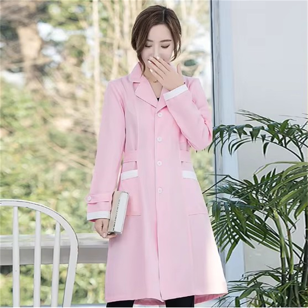 คุณภาพสูงสีเทาสีทึบบางง่ายต่อต - Medical Lab Coat บทวิจารณ์และราคา